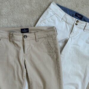 American Eagle Women's Kick Boot Pants Bundle of 2 Pairs Size 2/4 Short